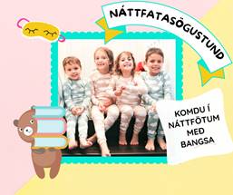 Náttfatasögustund fyrir 3 til 7 ára á Garðatorgi 7